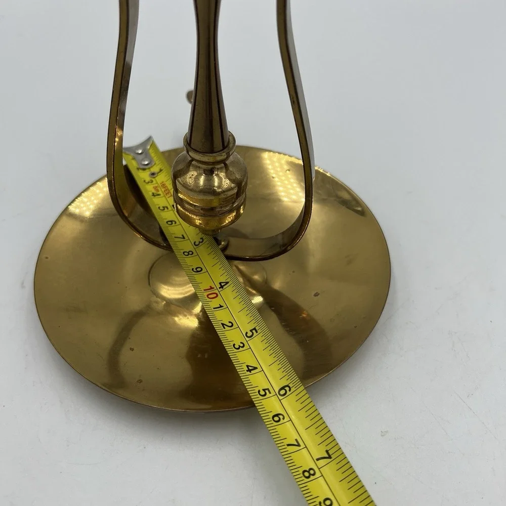 Vintage Valsan Brass Chamberstick Candle Holder Portugal Mid Century Modern‎ MCM